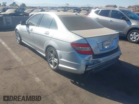 2009 Mercedes-Benz C-Class 3.5L Sport with VIN WDDGF56XX9R049848, listed as a IAAI auction lot 41263587 with 96,743 mi miles. Bid and sale history available at carsss.com. Image 3.