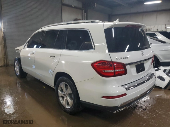 2017 Mercedes-Benz GLS with VIN 4JGDF6EE4HA765088, listed as a Copart auction lot 48548535 with 160,346 mi miles and Salvage Title. Bid and sale history available at carsss.com. Image 2.