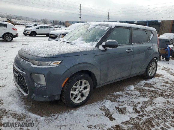 2020 Kia Soul S with VIN KNDJ23AU4L7011757, listed as a Copart auction lot 45671925 with 90,329 mi miles and Salvage Title. Bid and sale history available at carsss.com. Image 1.