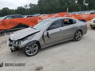 2008 Infiniti M with VIN JNKAY01E48M606024, listed as a Copart auction lot 59531995 with 214,324 mi miles and Salvage title. Bid and sale history available at DreamBid. Image 1.