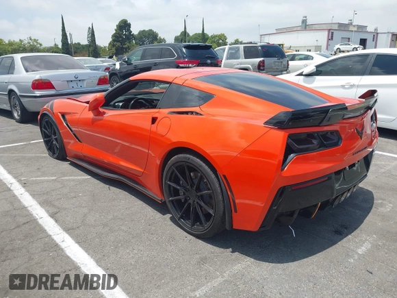 2019 Chevrolet Corvette 1LT with VIN 1G1YB2D74K5102125, listed as a IAAI auction lot 42585894 with 43,939 mi miles and . Bid and sale history available at DreamBid. Image 3.