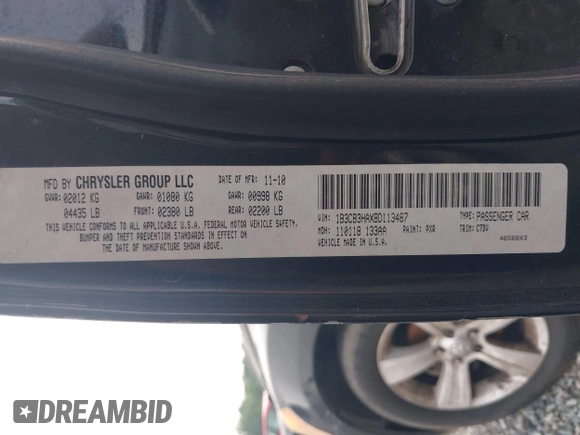 2011 Dodge Caliber Mainstreet z VIN 1B3CB3HAXBD113487, wystawiony jako IAAI lot #42300778 z przebiegiem 139 014 mil mil oraz . Historia ofert i sprzedaży dostępna na DreamBid. Obrazek 9.