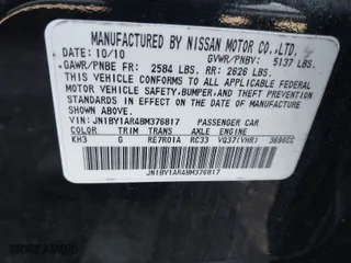2011 Infiniti M37 with VIN JN1BY1AR4BM376817, listed as a IAAI auction lot 41899491 with 216,754 mi miles. Bid and sale history available at carsss.com. Image 9.