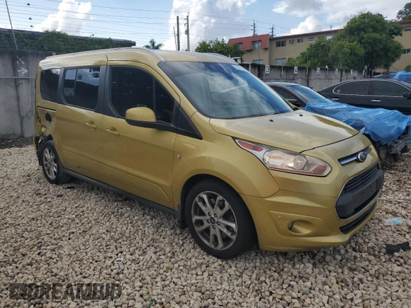 2015 Ford Transit Connect Wagon Titanium with VIN NM0GE9G73F1195437, listed as a Copart auction lot 53275754 with 62,196 mi miles and Salvage Title. Bid and sale history available at carsss.com. Image 4.
