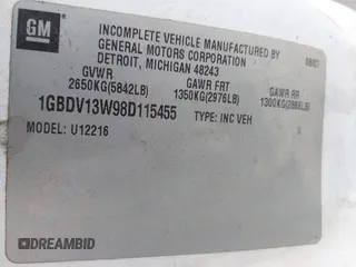 2008 Chevrolet Uplander LS Fleet z VIN 1GBDV13W98D115455, wystawiony jako IAAI lot #42470855 z przebiegiem 281 790 mil mil oraz . Historia ofert i sprzedaży dostępna na DreamBid. Obrazek 9.