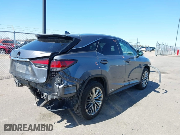 2020 Lexus RX 450h with VIN 2T2JGMDA2LC053394, listed as a IAAI auction lot 41979007 with 56,331 mi miles and . Bid and sale history available at DreamBid. Image 4.
