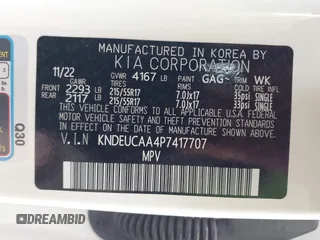 2023 Kia Seltos S z VIN KNDEUCAA4P7417707, wystawiony jako IAAI lot #41957792 z przebiegiem 43 798 mil mil oraz . Historia ofert i sprzedaży dostępna na DreamBid. Obrazek 9.