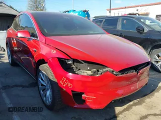 2020 Tesla Model X Long Range with VIN 5YJXCDE22LF217014, listed as a IAAI auction lot 41845824 with 149,375 mi miles. Bid and sale history available at carsss.com. Image 1.