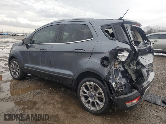 2019 Ford EcoSport Titanium z VIN MAJ3S2KE3KC261318, wystawiony jako Copart lot #47201385 z przebiegiem 71 959 mil mil oraz Szkoda całkowita • Salvage title. Historia ofert i sprzedaży dostępna na DreamBid. Obrazek 2.