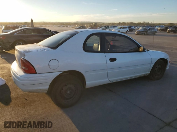 1997 Plymouth Neon z VIN 1P3ES22C5VD221340, wystawiony jako Copart lot #69233944 z przebiegiem 153 221 mil mil oraz Tytuł czysty. Historia ofert i sprzedaży dostępna na DreamBid. Obrazek 3.