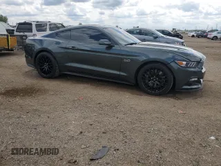 2015 Ford Mustang GT with VIN 1FA6P8CFXF5348412, listed as a Copart auction lot 58665155 with 41,878 mi miles and Salvage title. Bid and sale history available at DreamBid. Image 4.