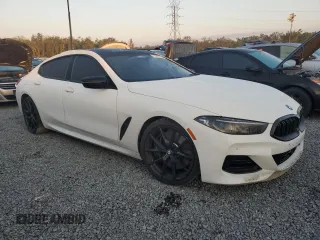 2023 BMW 8 Series M850i with VIN WBAGV8C0XPCL58173, listed as a Copart auction lot 76322394 with 24,954 mi miles and Non Repairable. Bid and sale history available at carsss.com. Image 4.