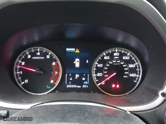 2019 Mitsubishi Eclipse Cross SE with VIN JA4AT5AA4KZ022947, listed as a IAAI auction lot 41048174 with 209,354 mi miles. Bid and sale history available at carsss.com. Image 7.