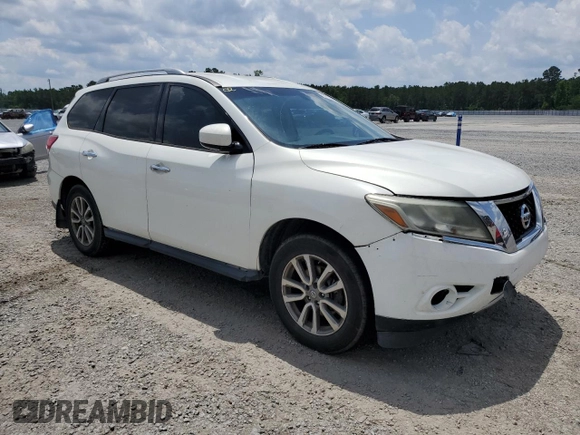 2014 Nissan Pathfinder SL with VIN 5N1AR2MM8EC717668, listed as a Copart auction lot 57123965 with 158,383 mi miles and Clean title. Bid and sale history available at DreamBid. Image 4.