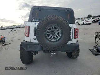 2022 Ford Bronco with VIN 1FMDE5AHXNLB04386, listed as a Copart auction lot 43872315 with Not provided miles and Salvage title. Bid and sale history available at DreamBid. Image 6.