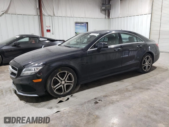 2015 Mercedes-Benz CLS-Class CLS 400 with VIN WDDLJ6FBXFA154780, listed as a Copart auction lot 44600724 with 52,190 mi miles. Bid and sale history available at carsss.com. Image 1.