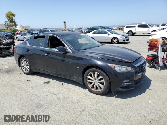 2015 Infiniti Q50 Premium z VIN JN1BV7AR0FM393311, wystawiony jako Copart lot #55254515 z przebiegiem 206 120 mil mil oraz Szkoda całkowita • Salvage title. Historia ofert i sprzedaży dostępna na DreamBid. Obrazek 4.