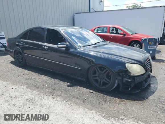 2006 Mercedes-Benz S 430 with VIN WDBNG70J56A473445, listed as a Copart auction lot 57299425 with 145,553 mi miles and Salvage title. Bid and sale history available at DreamBid. Image 4.