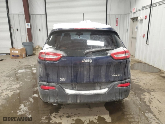 2015 Jeep Cherokee Sport with VIN 1C4PJLAB7FW516360, listed as a Copart auction lot 45187415 with 154,695 mi miles and Clean Title. Bid and sale history available at carsss.com. Image 6.