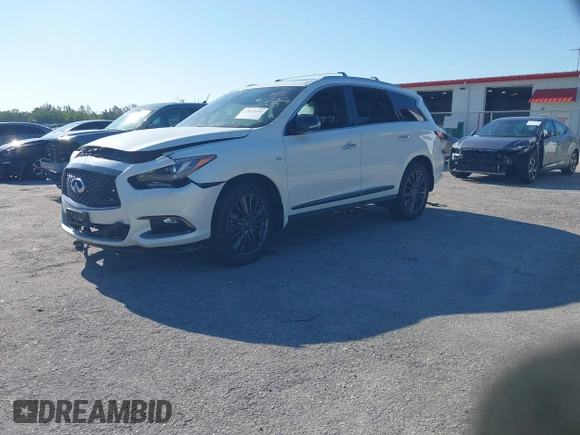 2020 Infiniti QX60 Luxe with VIN 5N1DL0MM3LC526479, listed as a IAAI auction lot 42044109 with 84,010 mi miles and . Bid and sale history available at DreamBid. Image 18.
