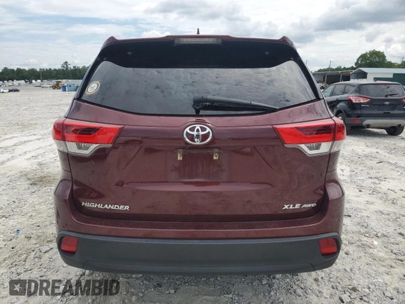 2017 Toyota Highlander XLE with VIN 5TDJZRFH0HS410785, listed as a Copart auction lot 64236895 with Not provided miles and Salvage title. Bid and sale history available at DreamBid. Image 6.