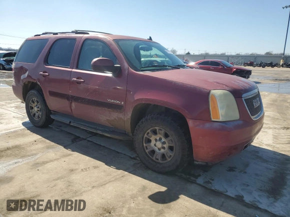 2007 GMC Yukon SLT with VIN 1GKFC13J17J122841, listed as a Copart auction lot 45637025 with Not Provided miles and Salvage Title. Bid and sale history available at carsss.com. Image 4.
