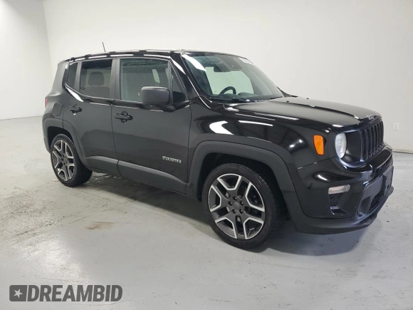 2021 Jeep Renegade Jeepster with VIN ZACNJCAB5MPM33279, listed as a Copart auction lot 56796125 with 86,585 mi miles and Clean title. Bid and sale history available at DreamBid. Image 4.