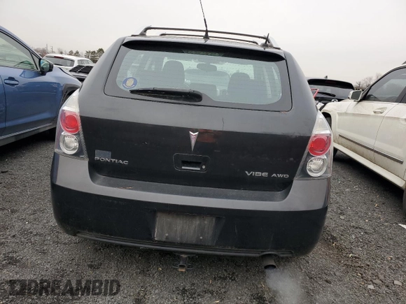 2009 Pontiac Vibe with VIN 5Y2SM67069Z408095, listed as a Copart auction lot 82485684 with 205,080 mi miles and Clean Title. Bid and sale history available at carsss.com. Image 6.
