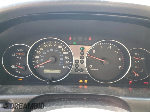 2004 Toyota Land Cruiser with VIN JTEHT05J542066724, listed as a Copart auction lot 74888234 with 244,845 mi miles and Salvage Title. Bid and sale history available at carsss.com. Image 9.