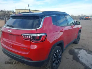 2023 Jeep Compass (RED) Edition with VIN 3C4NJDCN9PT551512, listed as a IAAI auction lot 40638010 with 28,096 mi miles and . Bid and sale history available at carsss.com. Image 4.