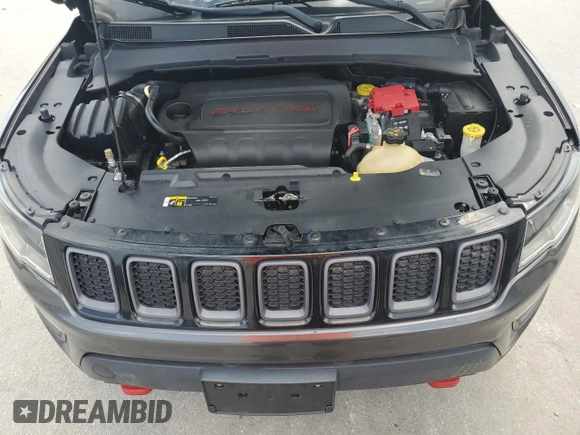 2019 Jeep Compass Trailhawk with VIN 3C4NJDDBXKT721356, listed as a Copart auction lot 60003045 with 164,864 mi miles and Clean title. Bid and sale history available at DreamBid. Image 12.