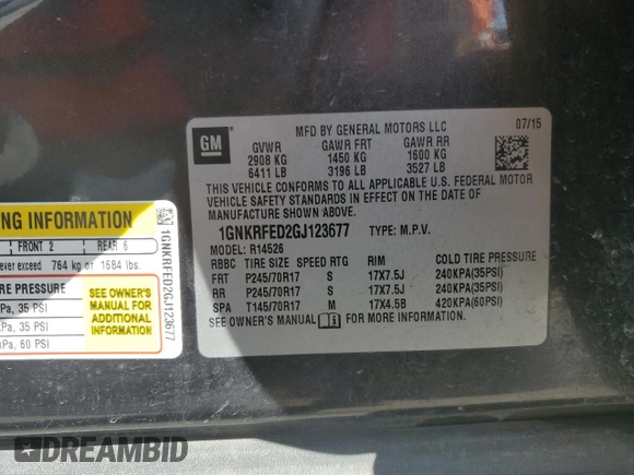 2016 Chevrolet Traverse LS with VIN 1GNKRFED2GJ123677, listed as a Copart auction lot 48512555 with 159,516 mi miles and Salvage Title. Bid and sale history available at carsss.com. Image 13.