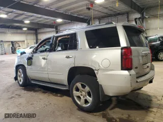 2015 Chevrolet Tahoe LTZ with VIN 1GNSKCKC3FR592128, listed as a Copart auction lot 49469345 with 0 mi miles and Salvage Title. Bid and sale history available at carsss.com. Image 2.