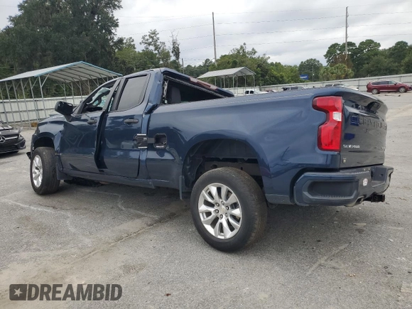 2020 Chevrolet Silverado 1500 Custom with VIN 1GCRWBEF1LZ367956, listed as a Copart auction lot 71474454 with 0 mi miles and Salvage Title. Bid and sale history available at carsss.com. Image 2.