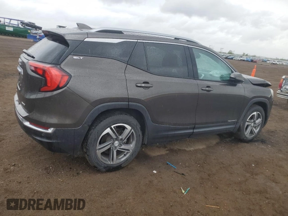 2020 GMC Terrain SLT with VIN 3GKALVEV7LL169523, listed as a Copart auction lot 55866555 with 127,713 mi miles and Salvage title. Bid and sale history available at DreamBid. Image 3.