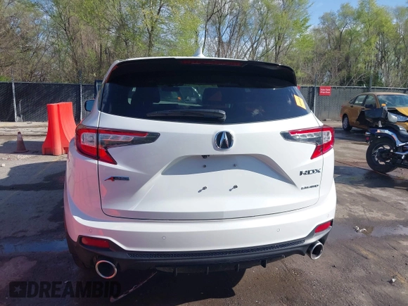 2023 Acura RDX Advance with VIN 5J8TC2H84PL009417, listed as a IAAI auction lot 41996330 with 24,486 mi miles and . Bid and sale history available at DreamBid. Image 16.