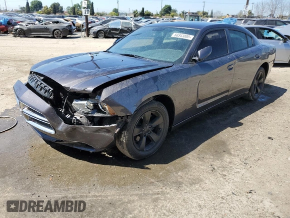 2014 Dodge Charger SE with VIN 2C3CDXBG8EH300848, listed as a Copart auction lot 50343885 with 96,410 mi miles and Salvage Title. Bid and sale history available at carsss.com. Image 1.