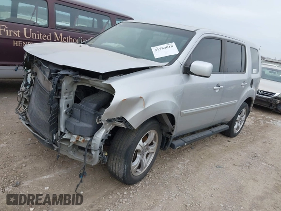 2012 Honda Pilot EX-L with VIN 5FNYF3H57CB037653, listed as a IAAI auction lot 41784018 with 1 mi miles. Bid and sale history available at carsss.com. Image 17.