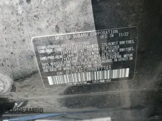 2023 Subaru Forester Premium с VIN JF2SKAEC7PH417348, выставлен на аукционе Copart как лот 60167725 с пробегом Не указан миль и Списание • Salvage title. История ставок и продаж доступна на DreamBid. Изображение 12.