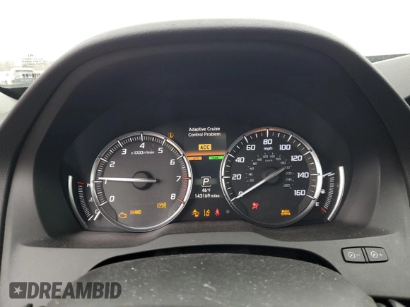 2017 Acura MDX w/Advance Pkg with VIN 5FRYD4H80HB023220, listed as a Copart auction lot 47812525 with 143,169 mi miles and Salvage Title. Bid and sale history available at carsss.com. Image 9.