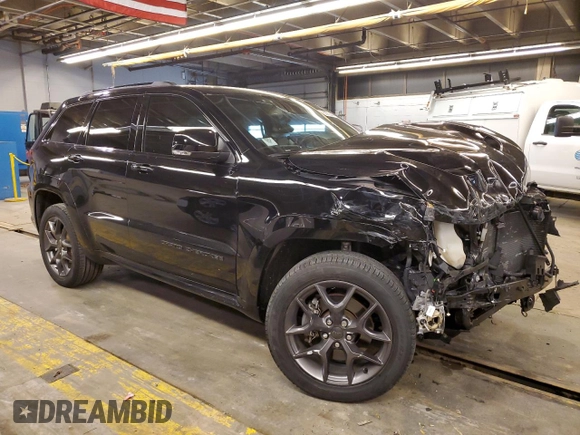 2020 Jeep Grand Cherokee Limited X z VIN 1C4RJFBT3LC363569, wystawiony jako Copart lot #82553444 z przebiegiem 40 263 mil mil oraz Szkoda całkowita • Salvage title. Historia ofert i sprzedaży dostępna na DreamBid. Obrazek 4.