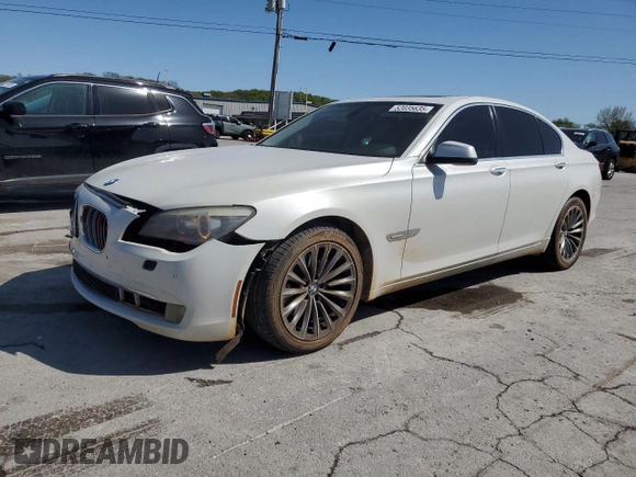 2011 BMW 7 Series 740i with VIN WBAKA4C50BC612878, listed as a Copart auction lot 52035635 with 192,248 mi miles and Salvage Title. Bid and sale history available at carsss.com. Image 1.