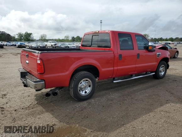 2008 Ford F-250 XL with VIN 1FTSW20R98ED71268, listed as a Copart auction lot 50591805 with 344,457 mi miles and Salvage title. Bid and sale history available at DreamBid. Image 3.