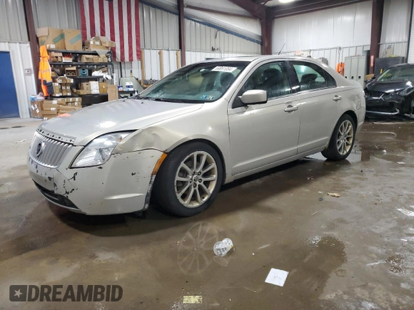 2010 Mercury Milan Premier with VIN 3MEHM0JA1AR631497, listed as a Copart auction lot 69861084 with 163,326 mi miles and Salvage Title. Bid and sale history available at carsss.com. Image 1.