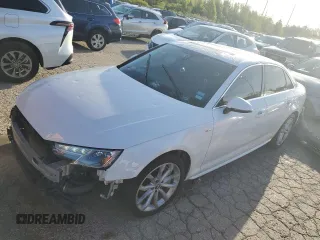 2019 Audi A4 Premium with VIN WAUDNAF47KA025426, listed as a Copart auction lot 49261634 with 54,887 mi miles and Salvage Title. Bid and sale history available at DreamBid. Image 1.