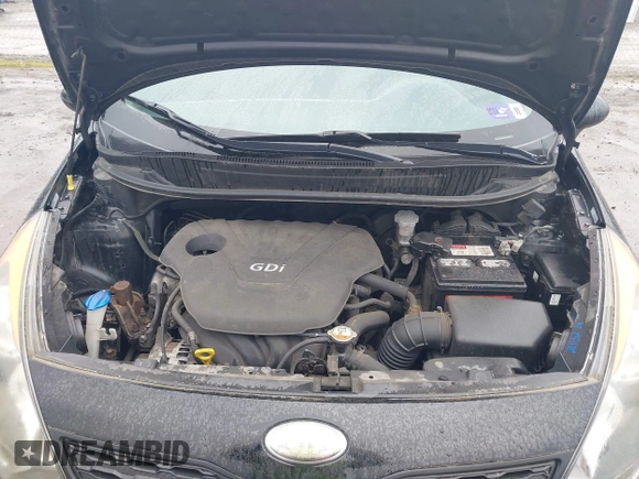 2013 Kia Rio LX with VIN KNADM5A35D6224764, listed as a IAAI auction lot 42004548 with 103,582 mi miles. Bid and sale history available at carsss.com. Image 10.