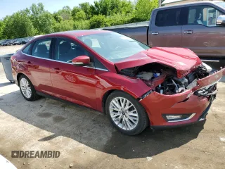 2017 Ford Focus Titanium with VIN 1FADP3J28HL209081, listed as a Copart auction lot 59171635 with 120,201 mi miles and Salvage title. Bid and sale history available at DreamBid. Image 4.