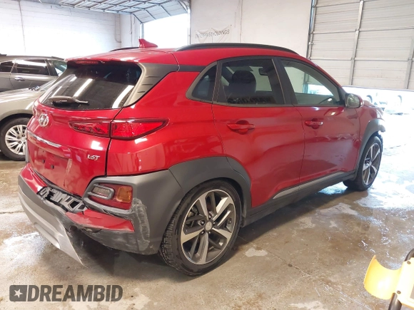 2021 Hyundai Kona Limited with VIN KM8K33A56MU601001, listed as a IAAI auction lot 41376076 with 33,169 mi miles. Bid and sale history available at carsss.com. Image 4.
