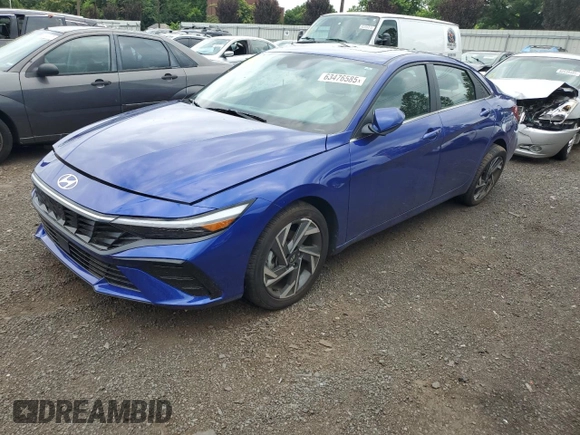 2024 Hyundai Elantra SEL with VIN KMHLS4DG9RU694050, listed as a Copart auction lot 63476585 with 4,034 mi miles and Salvage title. Bid and sale history available at DreamBid. Image 1.