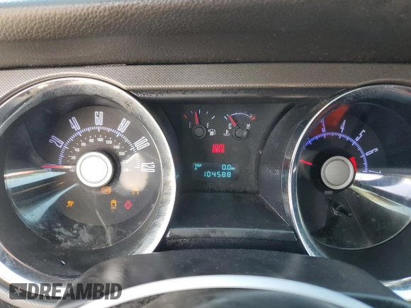 2010 Ford Mustang V6 with VIN 1ZVBP8EN5A5179046, listed as a Copart auction lot 50791365 with 104,588 mi miles and Salvage Title. Bid and sale history available at DreamBid. Image 9.